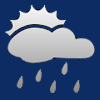 vereinzelt leichter Regen